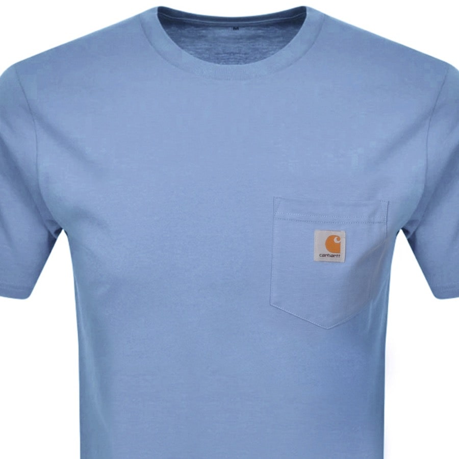 Alternative Image for ProductCarhartt Pocket Short Sleeved T Shirt Blue2